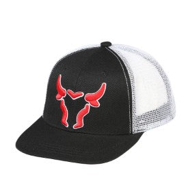 EL GENERAL Bull Mesh Cap, Black & White