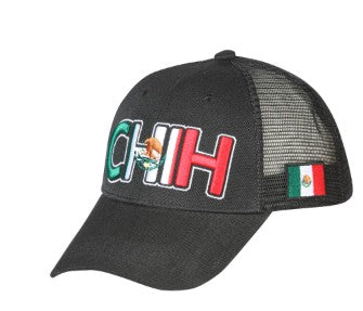 EL GENERAL Men's Mexico Flag Color Embroidery Cap