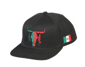 EL GENERAL Bull Tricolor Cap, Black
