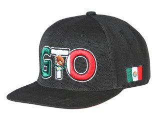 EL GENERAL Men's Mexico Flag Color Embroidery Flat Bill Cap