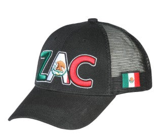 EL GENERAL Men's Mexico Flag Color Embroidery Cap